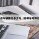 邯郸市车辆限行多少号（邯郸车号限行2020）