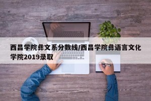 西昌学院彝文系分数线/西昌学院彝语言文化学院2019录取
